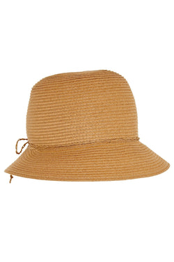August Hat Co. Natural Bow Detail Cloche thumbnail 2