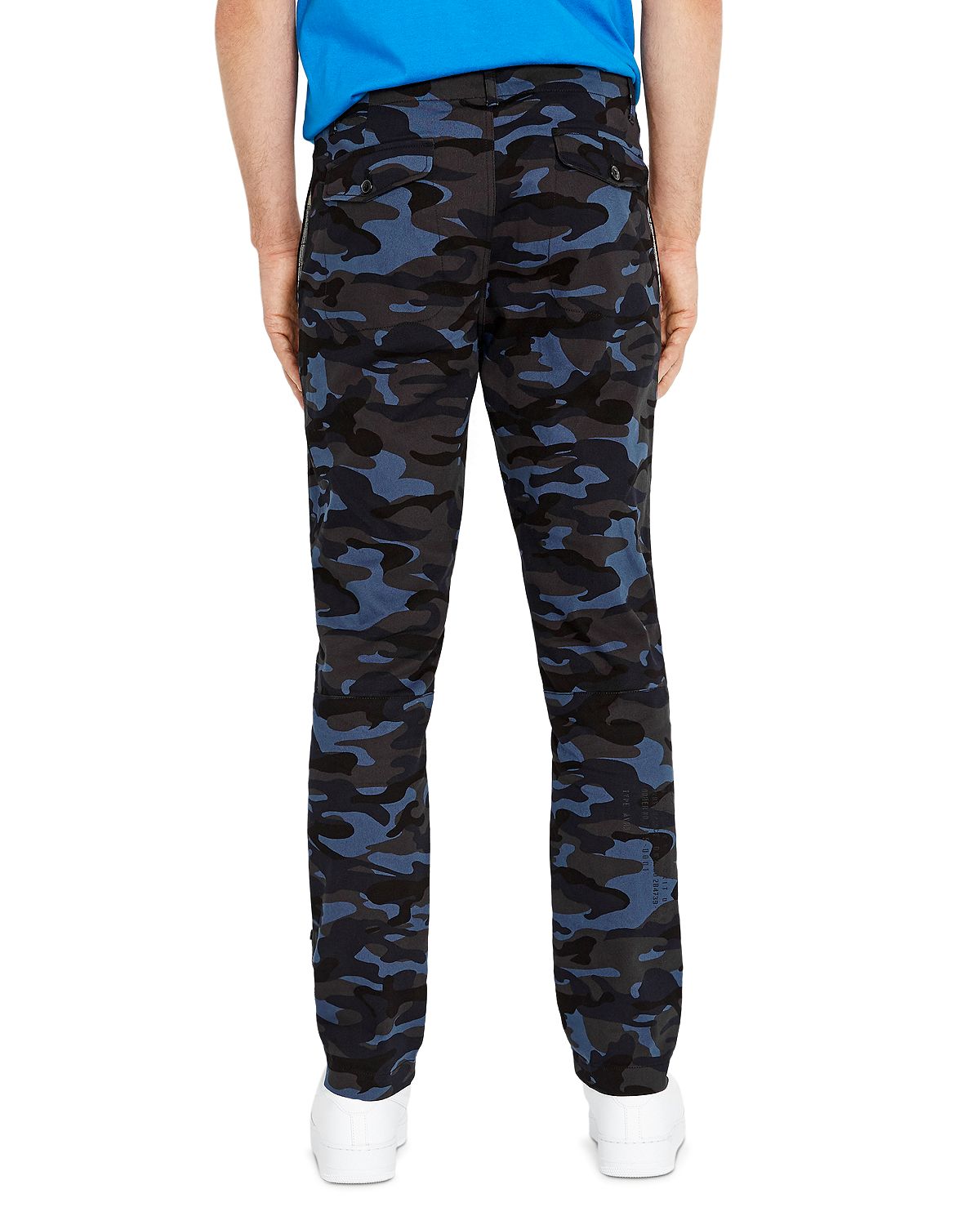 Avirex Camo Drawstring Cargo Slim Fit Pants Navy Camo