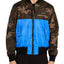 Avirex Color-block Slim Fit Bomber Jacket Camo/Royal