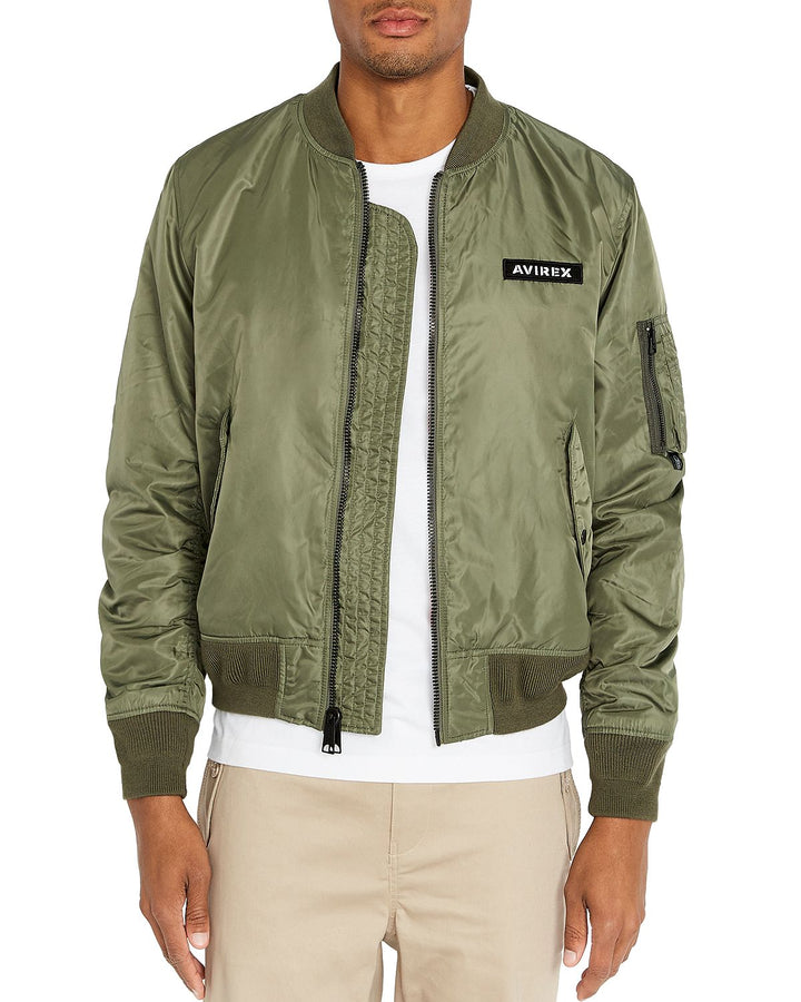 Avirex Ma-1 Logo Bomber Jacket Military Olive