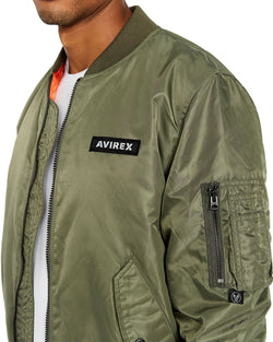 Avirex Ma-1 Logo Bomber Jacket Military Olive thumbnail 2