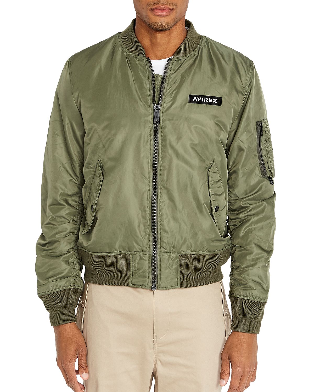 Avirex Ma-1 Logo Bomber Jacket Military Olive
