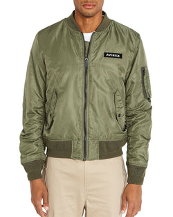 Avirex Ma-1 Logo Bomber Jacket Military Olive thumbnail 4