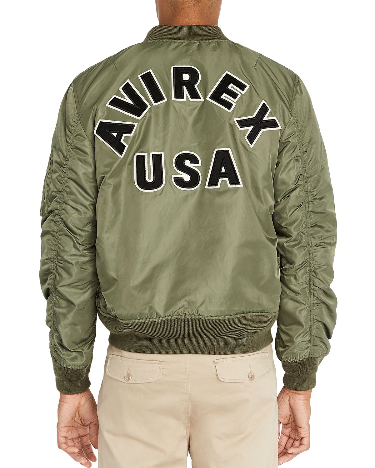 Avirex Ma-1 Logo Bomber Jacket Military Olive