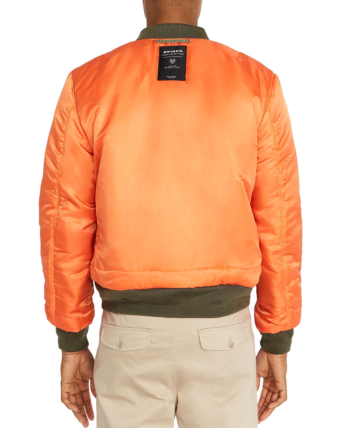 Avirex Ma-1 Logo Bomber Jacket Military Olive