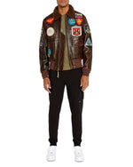 Avirex Regular Fit Aviator Jacket 2 Tone Tango