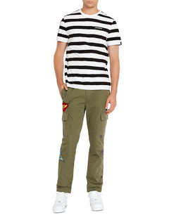 Avirex Striped Logo Tee Jet Black thumbnail 2