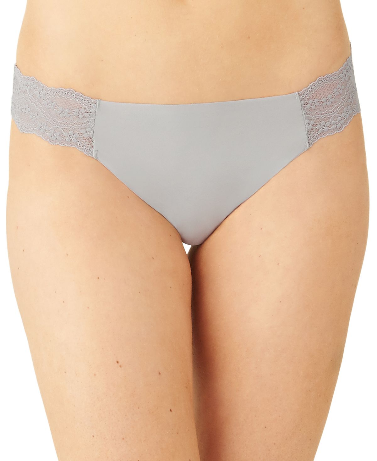 B.tempt'd By Wacoal B. Bare Thong Underwear 976267 Minimial Gray