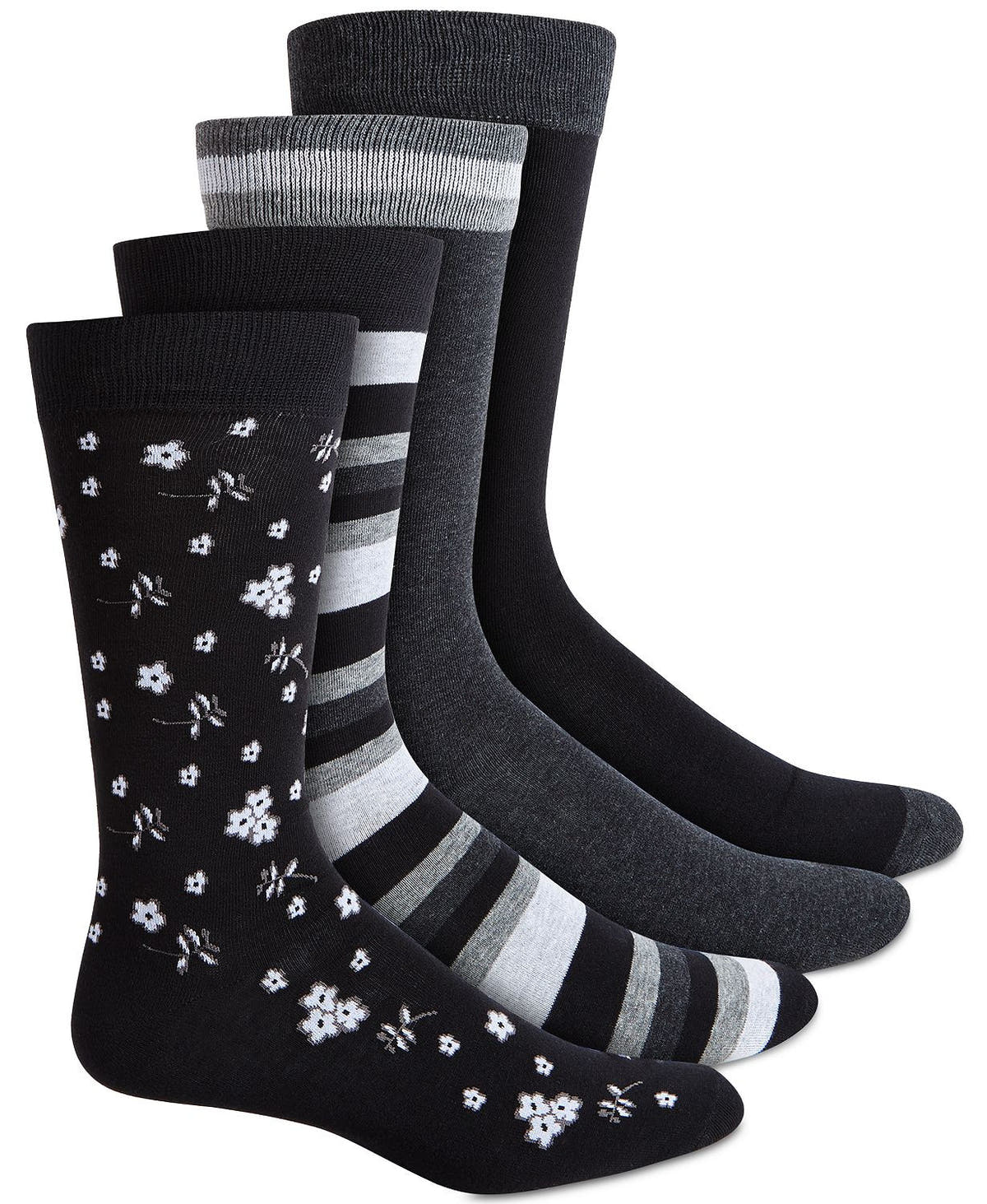 BAR III 4 pk Socks Black White