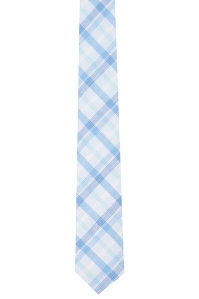 BAR III Aqua-Plaid Whitehaven Skinny Tie
