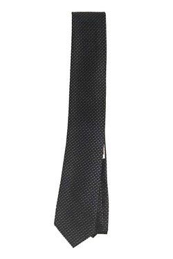 BAR III Black Caanam Mini Dotted Silk Tie thumbnail 1