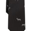BAR III Black Zebra-Print Slim-Fit Tie