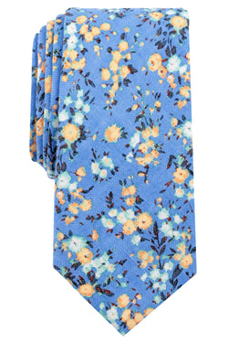BAR III Blue Medgar-Floral Skinny Tie thumbnail 1