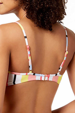 BAR III Bold Stripe Printed Bikini Top thumbnail 2
