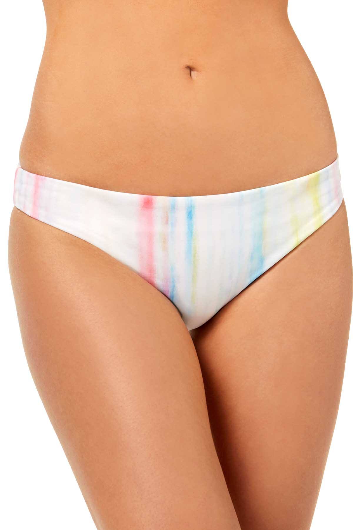BAR III Cheeky Hipster Bikini Bottom in Watercolor Stripe