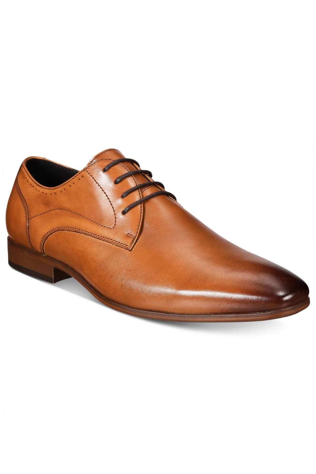 BAR III Dark-Tan Johnny Plain-Toe Oxford