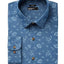 BAR III Denim Wildflower-Printed Slim-Fit Stretch Dress Shirt