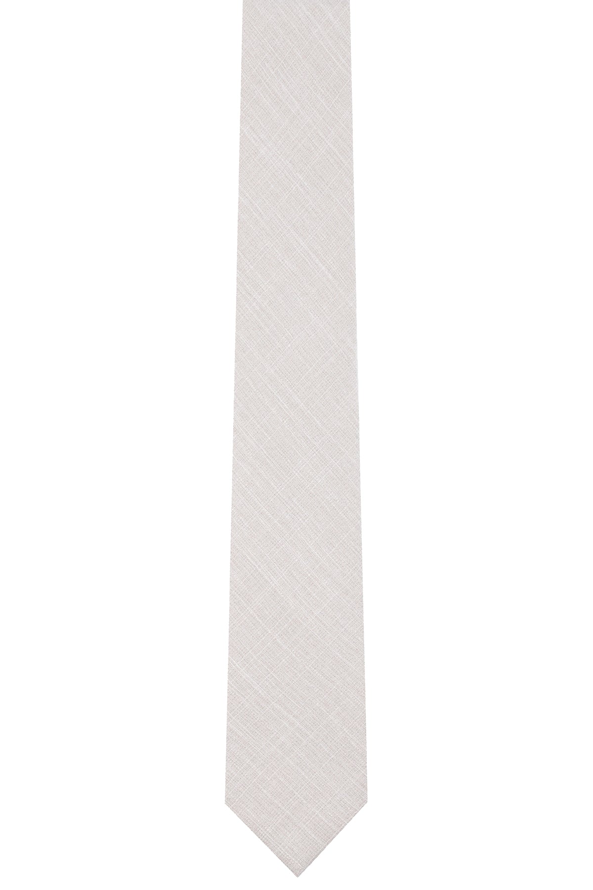 BAR III Ecru Buck Solid Skinny Tie