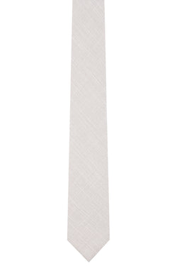 BAR III Ecru Buck Solid Skinny Tie thumbnail 2