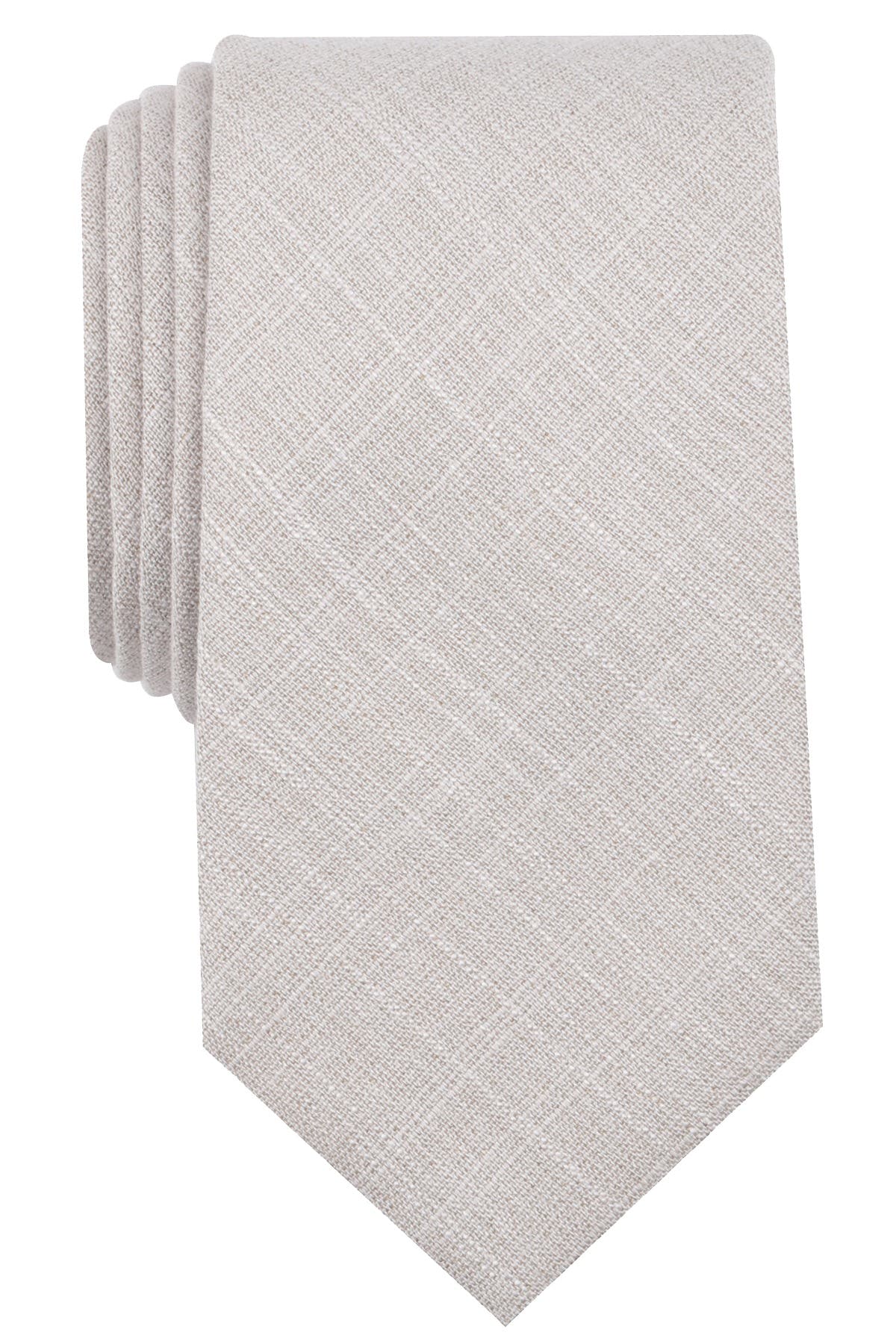 BAR III Ecru Buck Solid Skinny Tie