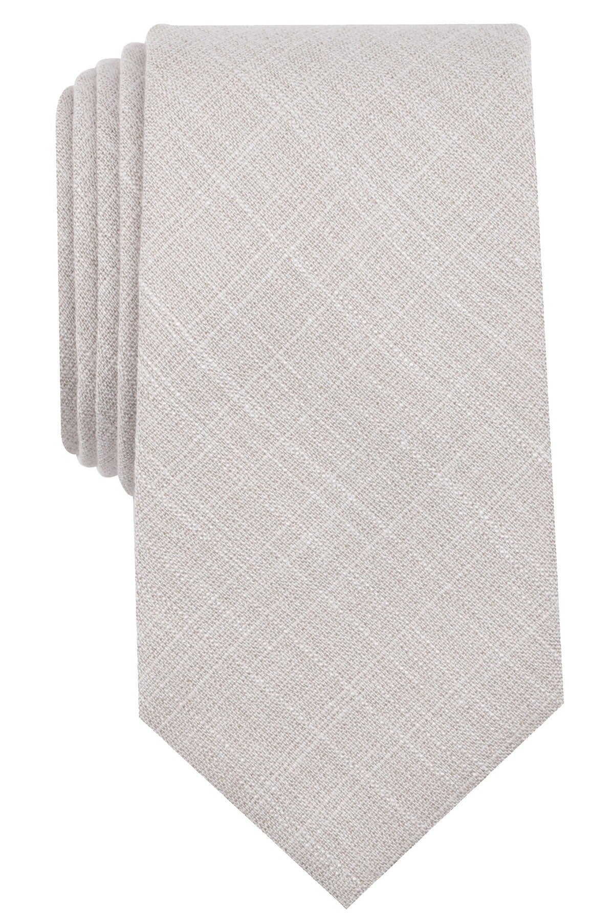 BAR III Ecru Buck Solid Skinny Tie