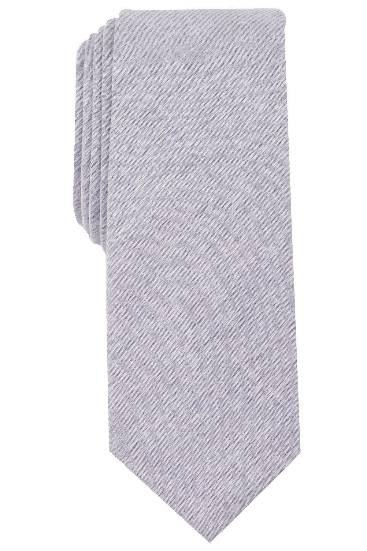 BAR III Grey Beach Solid Skinny Tie