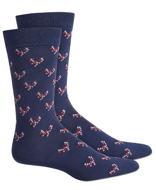 BAR III Heart Socks Navy