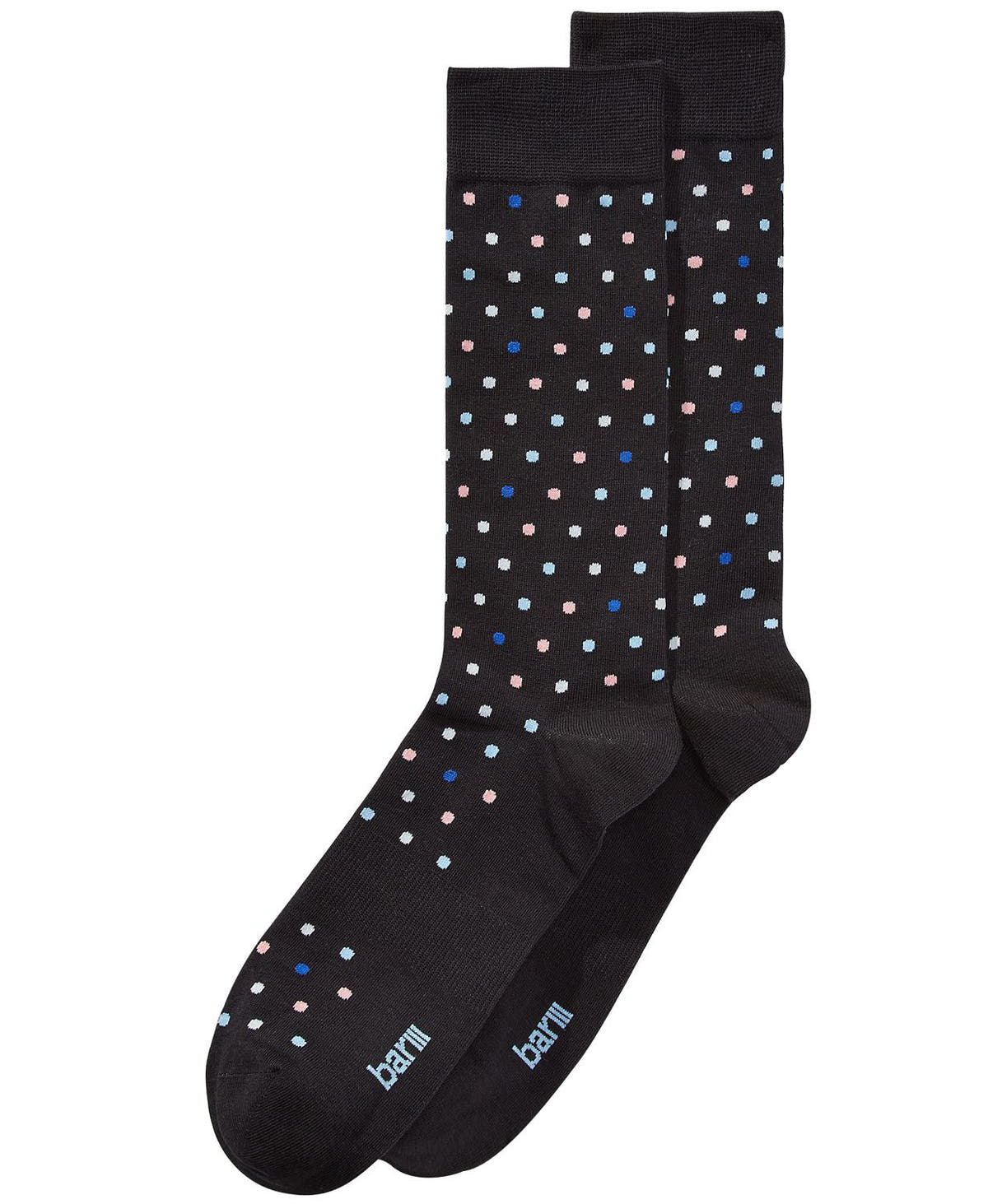BAR III Mini Dot Socks Black Blue