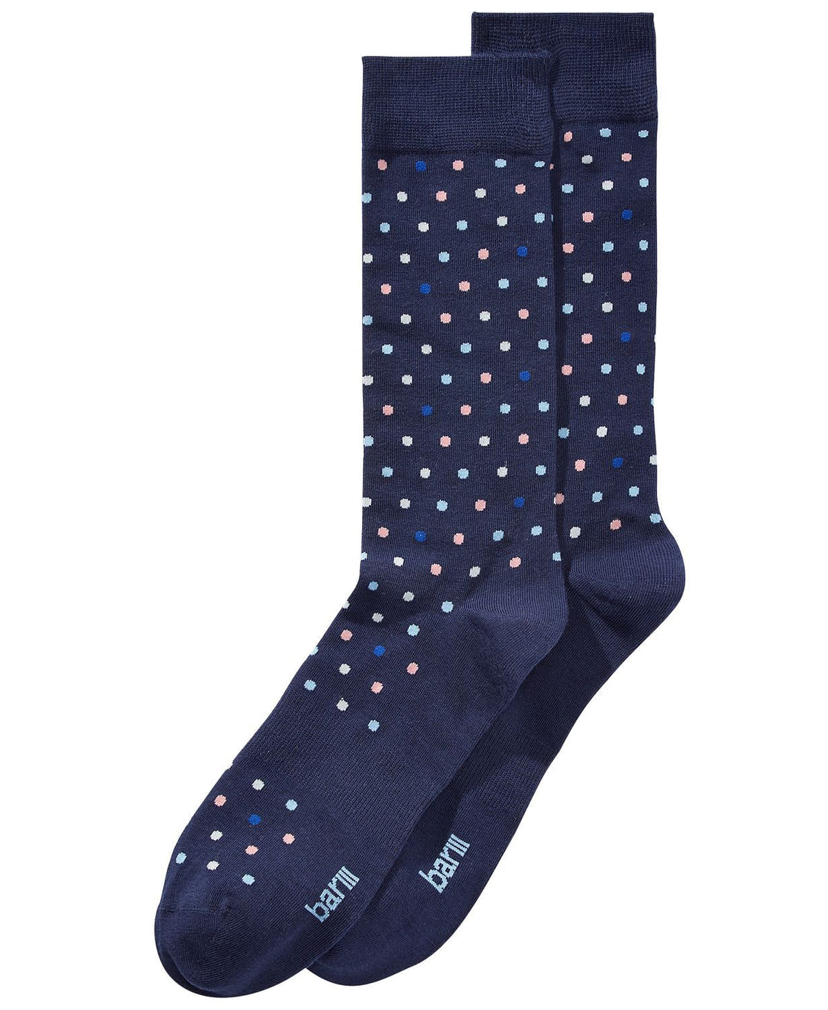 BAR III Mini Dot Socks Navy Blue
