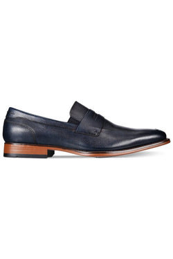 BAR III Navy-Blue Beau Textured Peny Loafer thumbnail 2