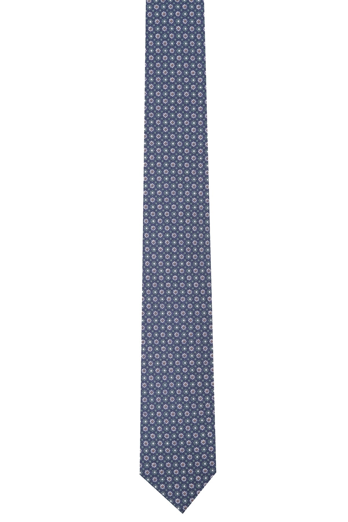 BAR III Navy Causeway-Neat Spring Skinny Tie