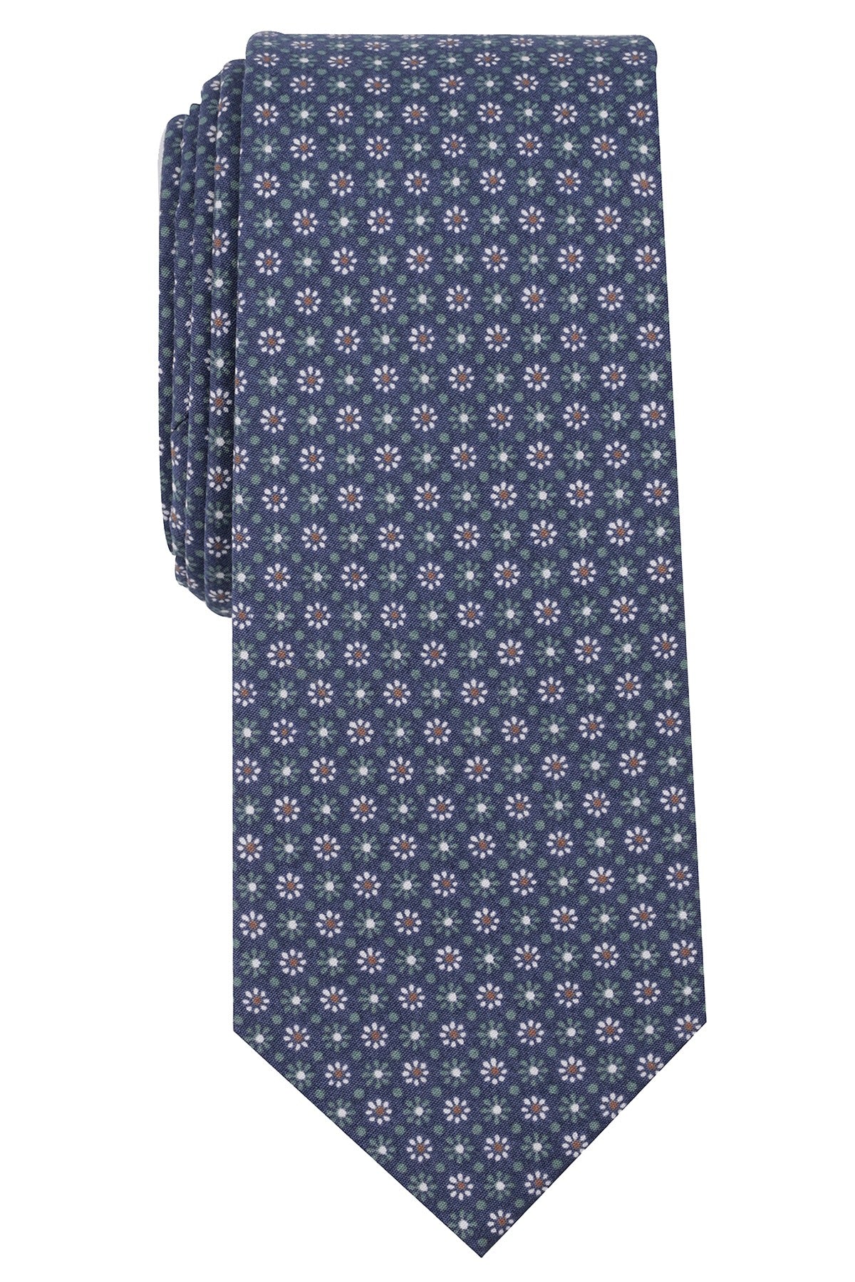 BAR III Navy Causeway-Neat Spring Skinny Tie