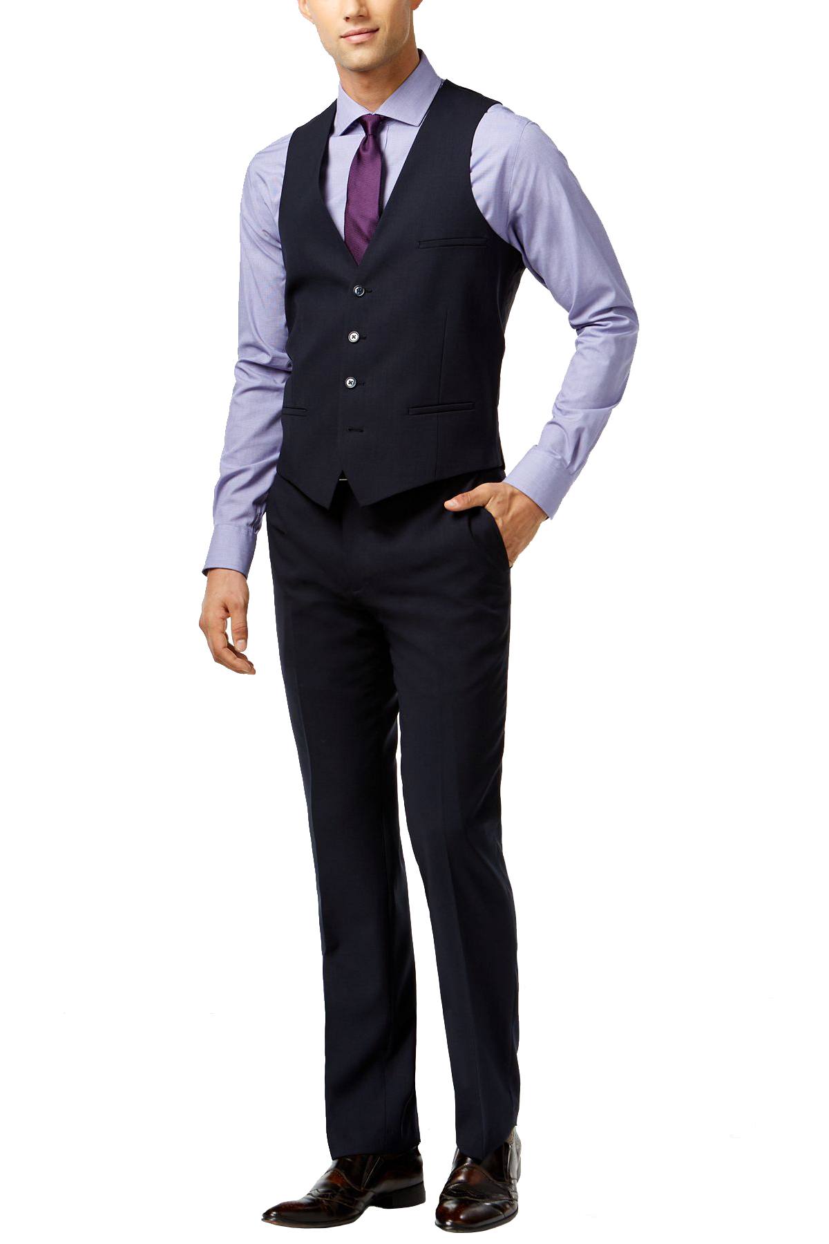 BAR III Navy Extra-Slim Fit Professional Vest