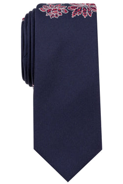 BAR III Navy Namje Floral Skinny Tie thumbnail 2