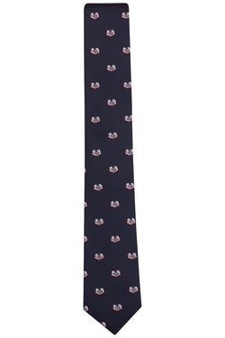 BAR III Navy Open Book Conversational Skinny Tie thumbnail 2