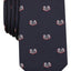 BAR III Navy Open Book Conversational Skinny Tie