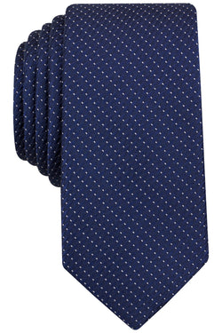 BAR III Navy Pindot Moorhouse Skinny Tie thumbnail 1