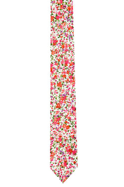 BAR III Orange Panjin Floral Skinny Tie thumbnail 2