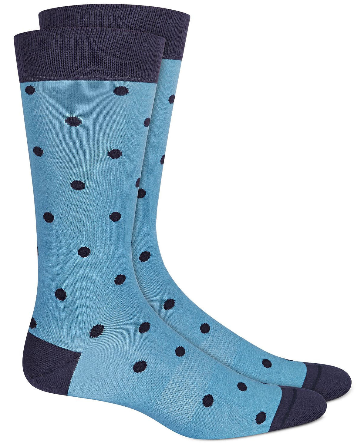 BAR III Polka Dot Socks Navy
