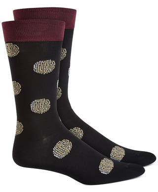 BAR III Printed Socks Black