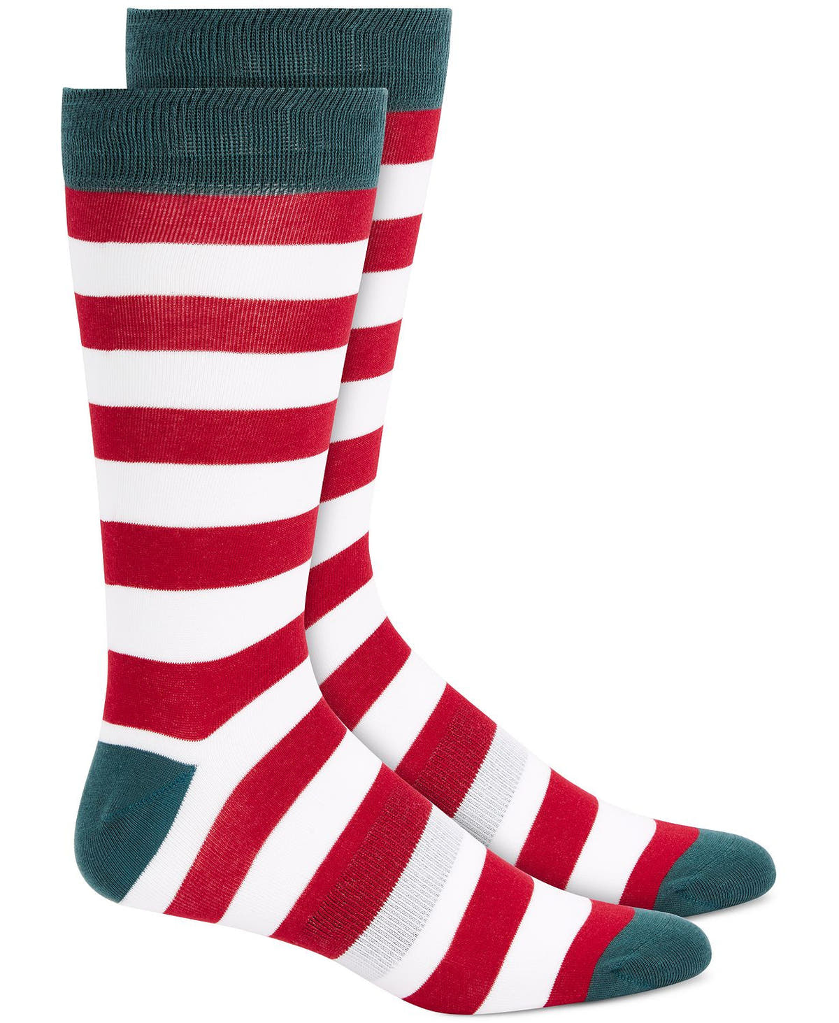 BAR III Striped Socks Red White