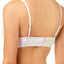 BAR III Watercolor Stripe Printed Tie-Front Bralette Bikini Top