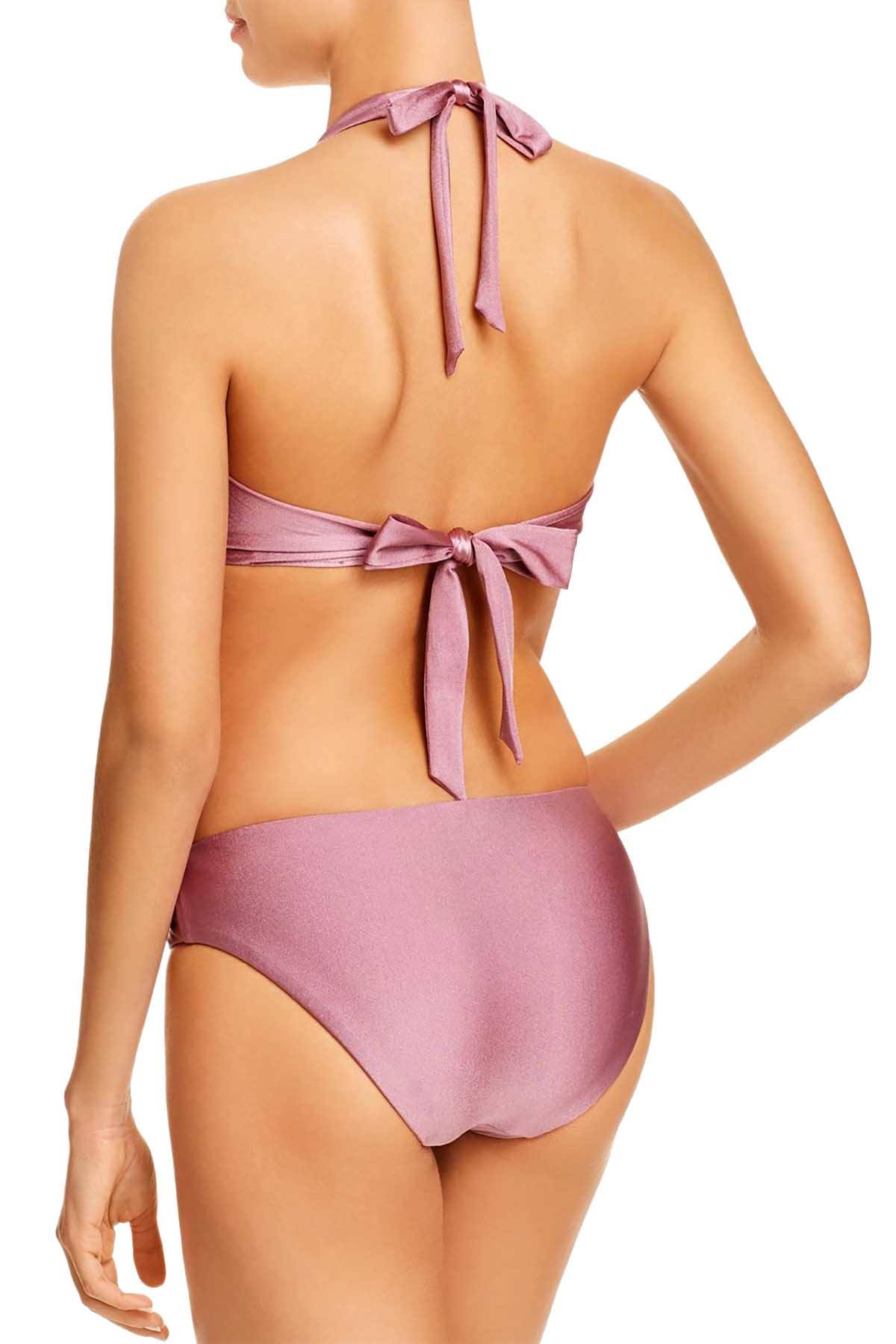 BECCA by Rebecca Virtue Ballerina Reversible Bikini Bottom in Mauve