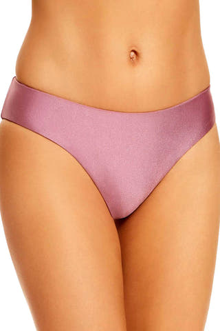 BECCA by Rebecca Virtue Ballerina Reversible Bikini Bottom in Mauve