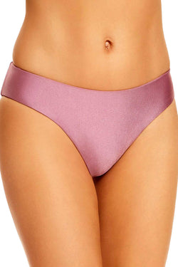 BECCA by Rebecca Virtue Ballerina Reversible Bikini Bottom in Mauve thumbnail 1
