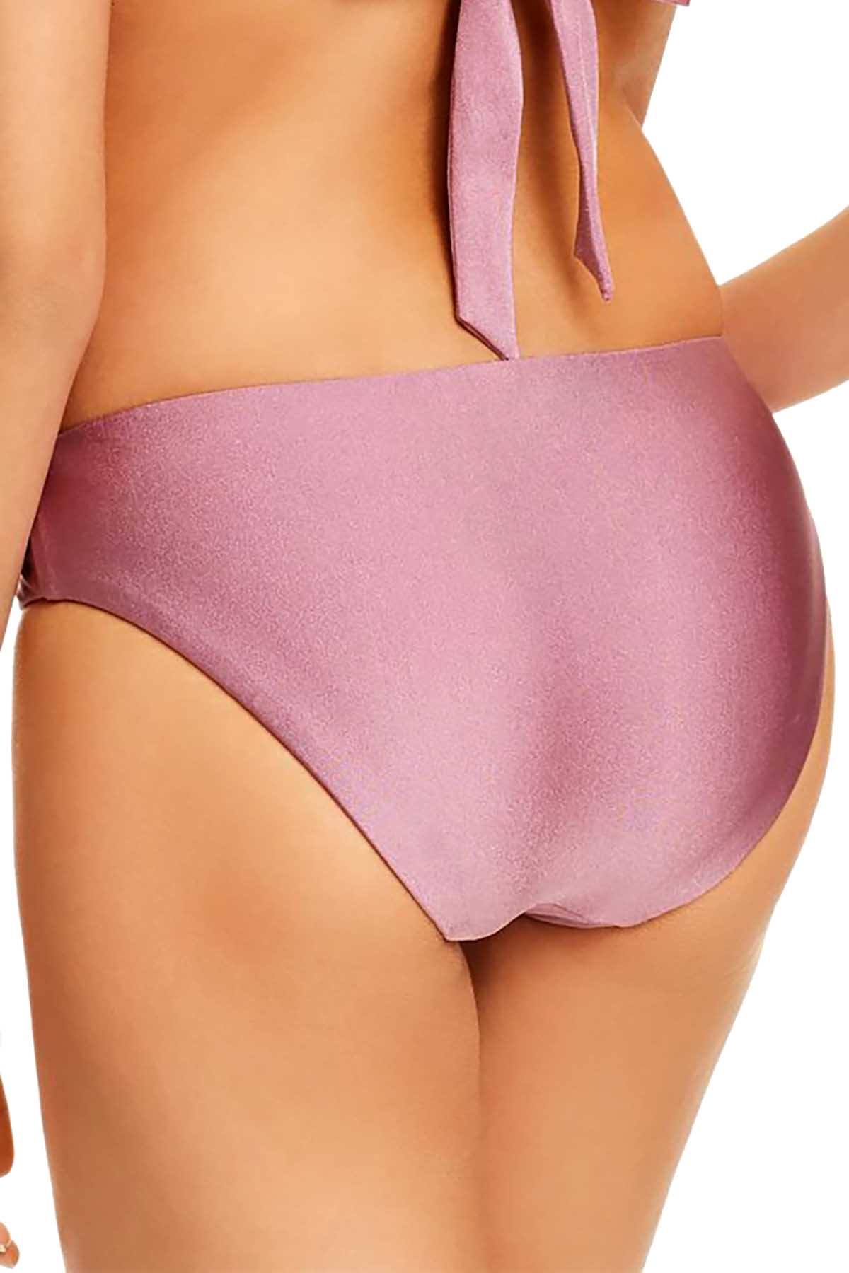 BECCA by Rebecca Virtue Ballerina Reversible Bikini Bottom in Mauve