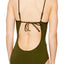 BECCA by Rebecca Virtue Bayleaf-Green Siren Plunging One-Piece Swimsuit
