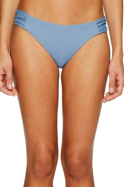 BECCA by Rebecca Virtue Color Code American Fit Bikini Bottom in Steel Gray thumbnail 3
