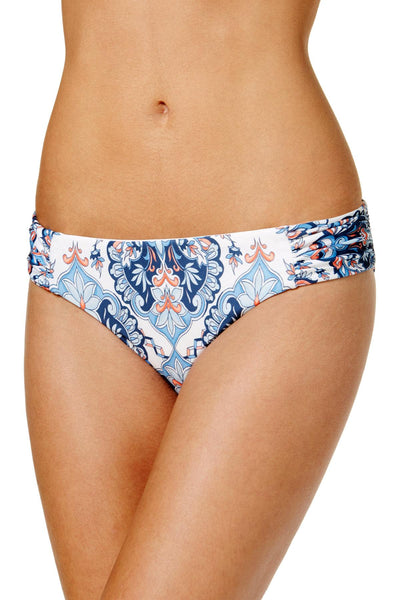 BECCA by Rebecca Virtue Naples Reversible Hipster Bikini Bottom in Blue/White