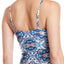 BECCA by Rebecca Virtue Naples Tie Front Tankini Top in Blue/White